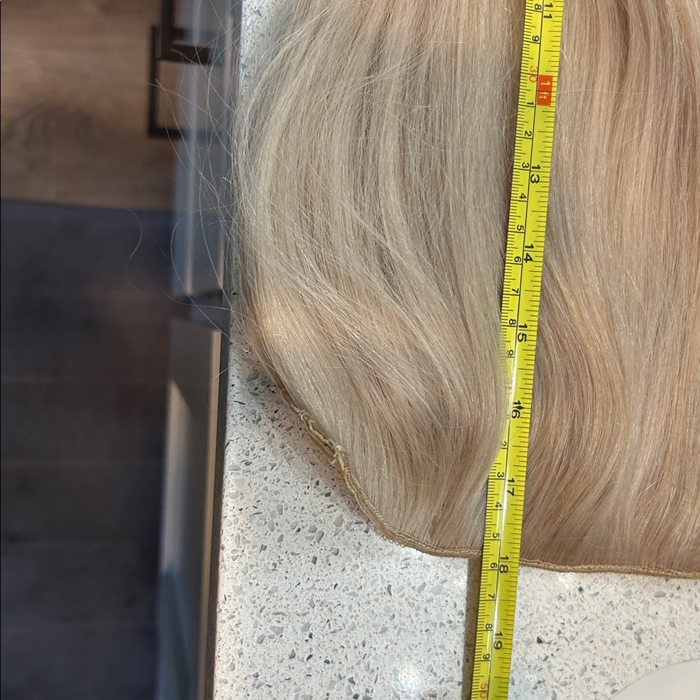 Halo Platinum Blonde Hair Extensions - Picture 11 of 13